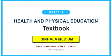 Grade 11 Health and Physical Education Textbook PDF (Sinhala Medium)
