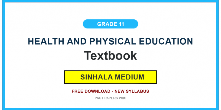 Grade 11 Health and Physical Education Textbook PDF (Sinhala Medium)