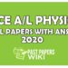 2020 A/L Physics Model Paper