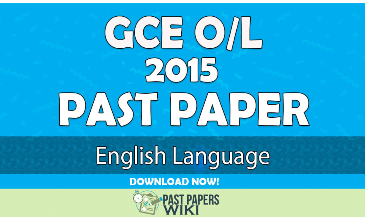 2015 o l english paper pdf download