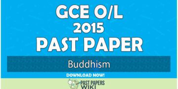 2015 O/L Buddhism Past Paper | English Medium