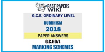 2018 O/L Buddhism Marking Scheme | English Medium
