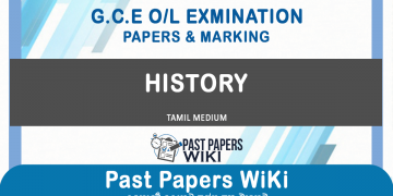 O/L History Past Papers and Answers in Tamil medium
