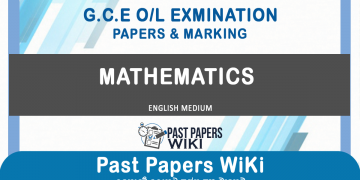 O/L Mathematics Past Papers and Answers in English medium