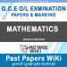 O/L Mathematics Past Papers and Answers in Sinhala medium