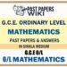 O/L Mathematics Past Papers and Answers in Sinhala medium