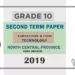 Grade 10 Agriculture And Food Technology Paper 2019 (2nd Term Test) | North Central Province