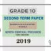 Grade 10 Business And Accounting Studies Paper 2019 (2nd Term Test) | North Central Province