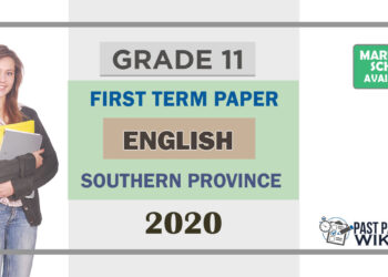 Grade 11 English Paper 2020 (1stTerm Test) | Southern Province