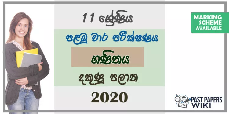 Grade 11 Mathematics Paper 2020 (1st Term Test) | Southern Province
