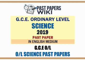 2019 O/L Science Past Paper | English Medium