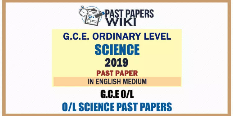 2019 O/L Science Past Paper | English Medium