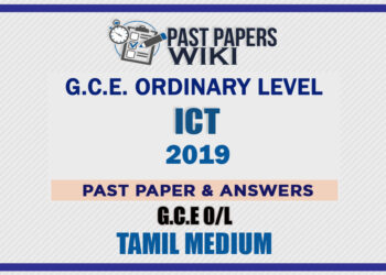 2019 O/L Information And Communication Technology Past Paper and Answers | Tamil Medium