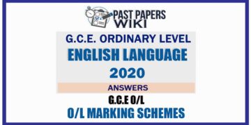Download 2020 O/L English Language Marking Scheme