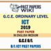 2019 O/L Information And Communication Technology Past Paper | English Medium