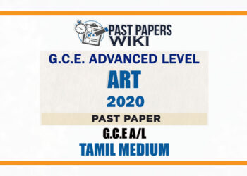 2020 A/L Art Past Paper | Tamil Medium