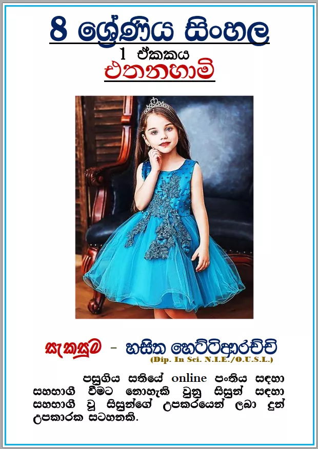 Grade 08 Sinhala - Unit 01 | Ethanahami