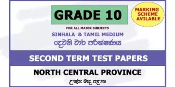 Second Term Test Papers 2019 | Grade 10 - North Central Province