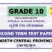 Second Term Test Papers 2019 | Grade 10 - North Central Province