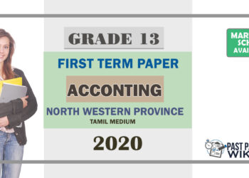 Grade 13 Accounting 1st Term Test Paper 2020 | North Western Province