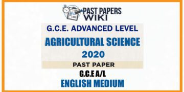 2020 A/L Agricultural Science Past Paper | English Medium