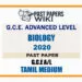 2020 A/L Biology Past Paper | Tamil Medium