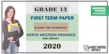 Grade 13 Science for Technology 1st Term Test Paper 2020 | North Western Province