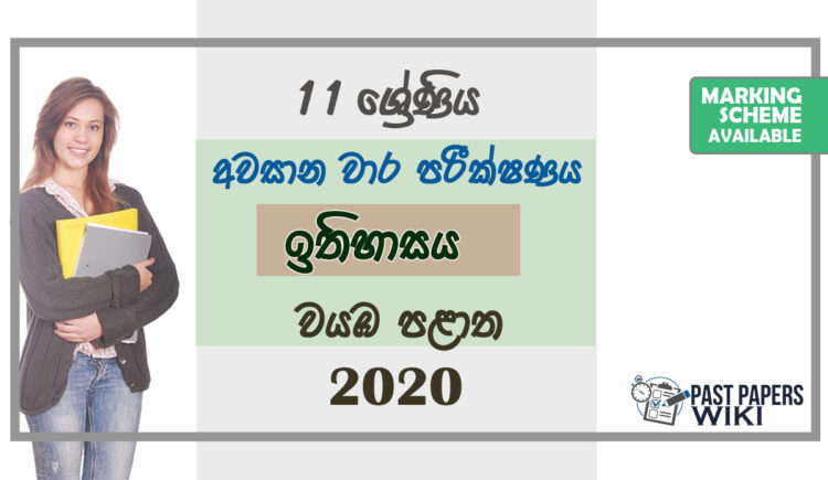 Grade 11 History Paper 2020 (3rd Term Test) | North Western Province