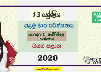 Grade 13 Information And Communication Technology 1st Term Test Paper 2020 | North Western Province