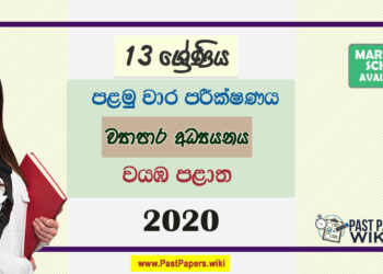 Grade 13 Business Studies 1st Term Test Paper 2020 | North Western Province