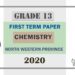 Grade 13 Chemistry 1st Term Test Paper 2020 | North Western Province