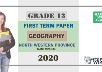 Grade 13 Geography 1st Term Test Paper 2020 | North Western Province