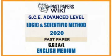2020 A/L Logic Past Paper | English Medium