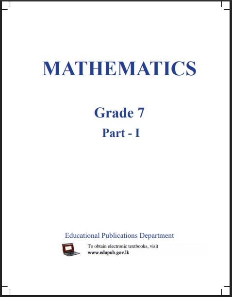 Grade 07 Mathematics Textbook PDF (English Medium)