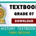 Grade 07 History textbook | Tamil Medium – New Syllabus