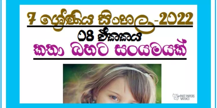 Grade 07 Sinhala Unit 08 | Katha Bahata Sanyamayak