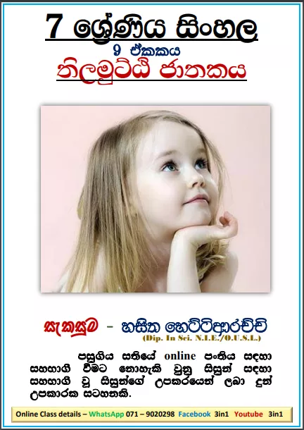Grade 07 Sinhala Unit 09 | Thilamutti Jathakaya