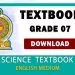 Grade 07 Science Part II textbook | English Medium – New Syllabus