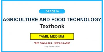 Grade 10 Agriculture And Food Technology Textbook PDF (Tamil Medium)