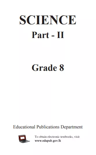 Grade 08 Science Part II textbook | English Medium – New Syllabus