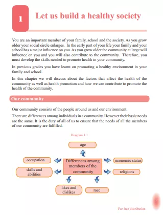 Grade 09 Health And Physical Education textbook | English Medium – New Syllabus