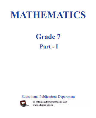 Grade 07 Mathematics Part I textbook | English Medium – New Syllabus