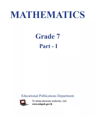 Grade 07 Mathematics Part I textbook | English Medium – New Syllabus