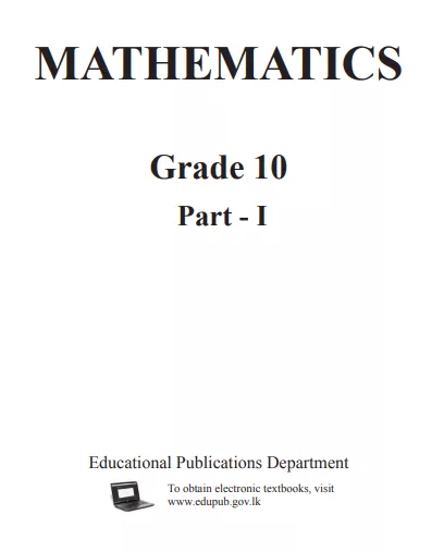 Grade 10 Mathematics Part I textbook | English Medium – New Syllabus