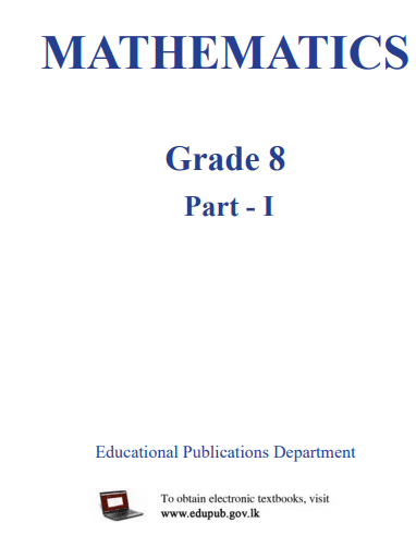 Grade 08 Mathematics Part I textbook | English Medium – New Syllabus