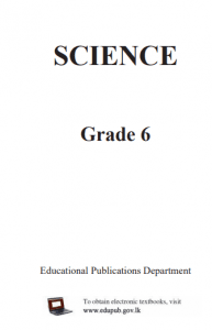 Grade 06 Science textbook | English Medium – New Syllabus