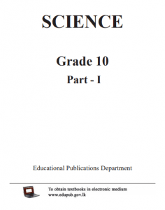 Grade 10 Science Part I textbook | English Medium – New Syllabus