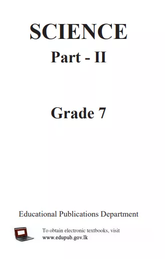 Grade 07 Science Part II textbook | English Medium – New Syllabus