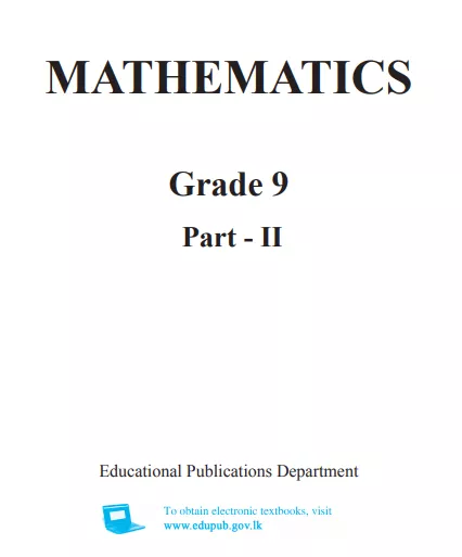 Grade 09 Mathematics Part II textbook | English Medium – New Syllabus