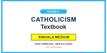 Grade 8 Catholicism Textbook PDF (Sinhala Medium)
